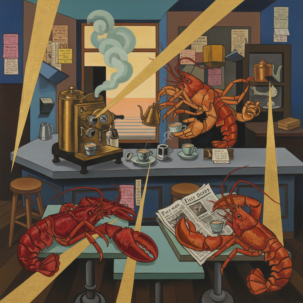 B16 Cubist Lobster Cafe Dawn