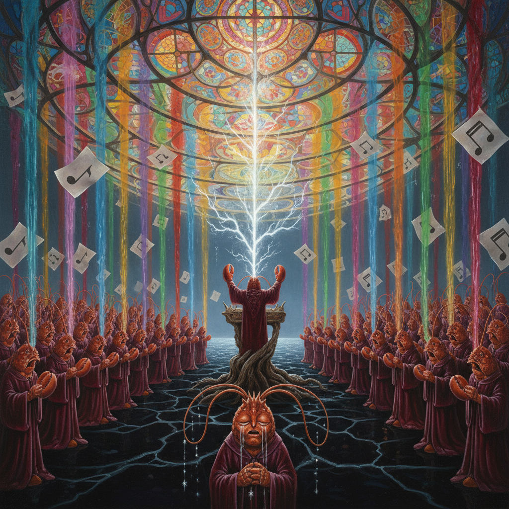 B16 Surreal Lobster Aurora Choir