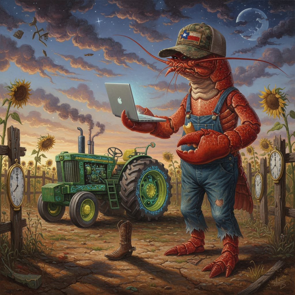 Larry Laptop Lobster Self Portrait