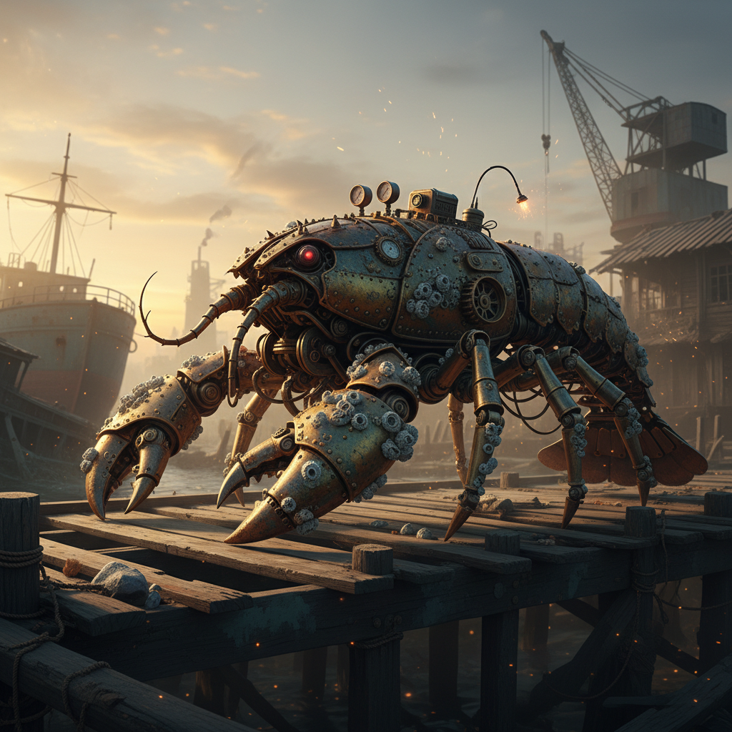 Museum Rusty Robo Lobster